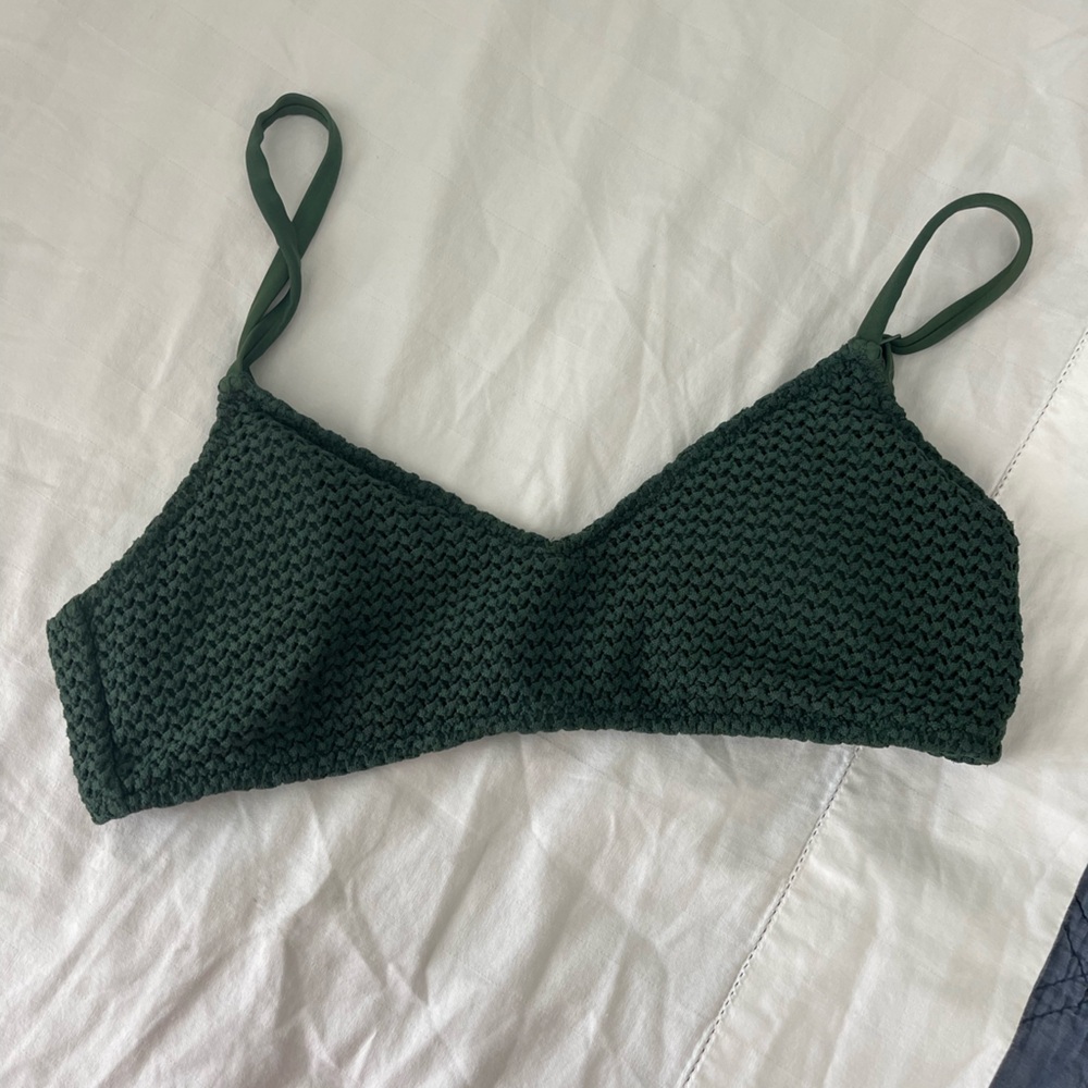 Aerie Forest Green Swim Top